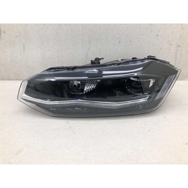 美品 磨き済み VW/フォルクスワーゲン ポロ 2G 左ヘッドライト/左