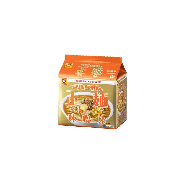 マルちゃん正麺 東洋水産 味噌味 5食パック×6個入：合計30食 ／食品
