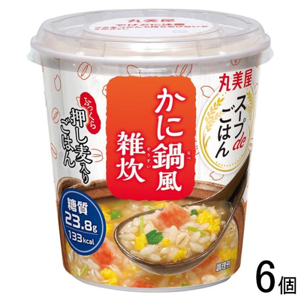 他サイト： 6個 ／ 丸美屋 スープdeごはん かに鍋風雑炊 69g×6個入 ／NAの商品画像