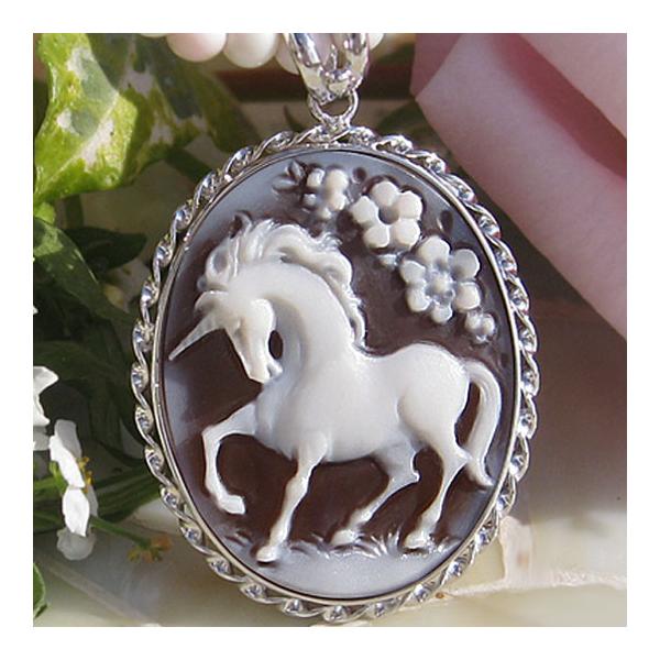CAMEO（カメオ） Pietro Simonelli作 シェルカメオ SILVER ペンダント