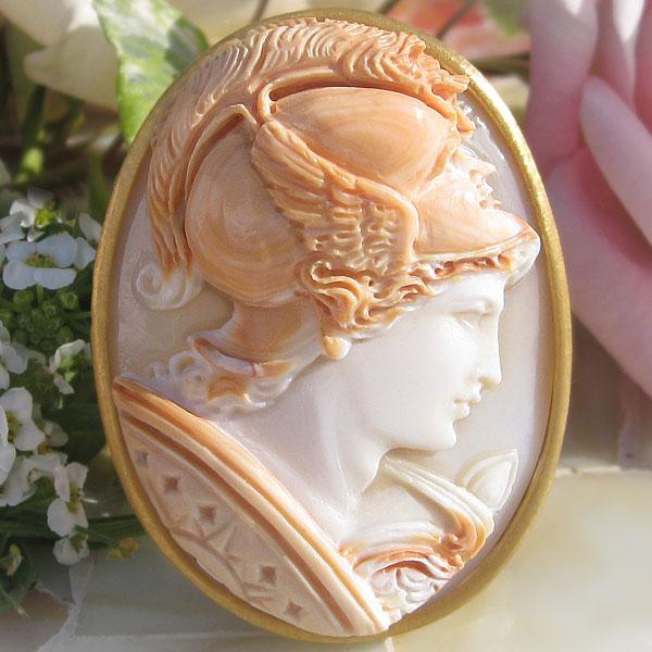 CAMEO（カメオ） Giuseppe Tesoriere作 コルネリアン シェルカメオ