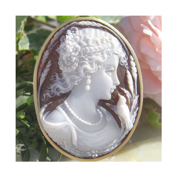 CAMEO Salvatore Peluso作 サードニクスシェル カメオ K18 ペンダント