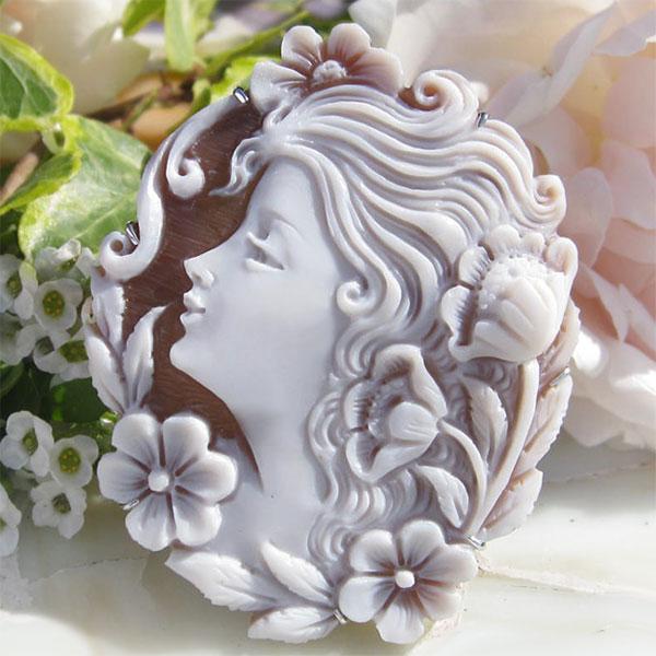 CAMEO Alessandro Crispino作 サードニクスシェル カメオ K18 CAMEO Alessandro Crispino作 サードニクスシェル カメオ K18