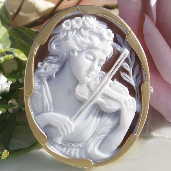 CAMEO（カメオ） Maestro Aniello Pernice作 シェルカメオ K18 SILVER