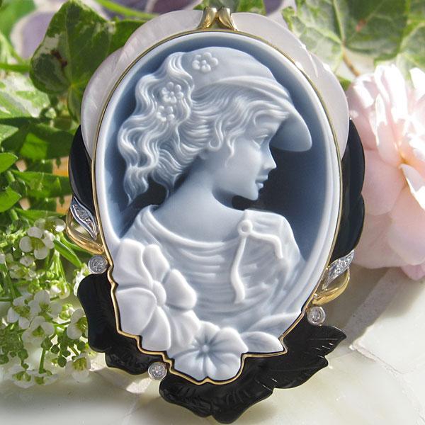 CAMEO 超希少作品 H.P Muller作 ストーンカメオ 最高級ブラック CAMEO 超希少作品 H.P Muller作 ストーンカメオ 最高級ブラック