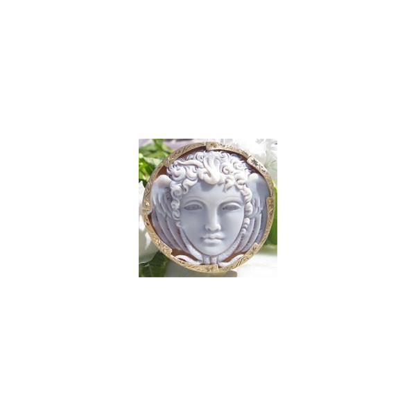 CAMEO（カメオ） Franco Scala作 シェルカメオ K18, SILVERカメオ