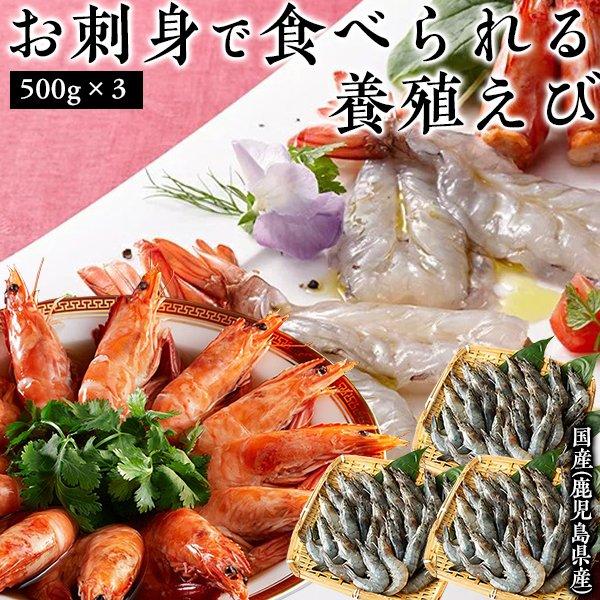 ニッスイ エビ 海鮮白姫えび 500g 3個セット 鹿児島県産 お取り寄せ 