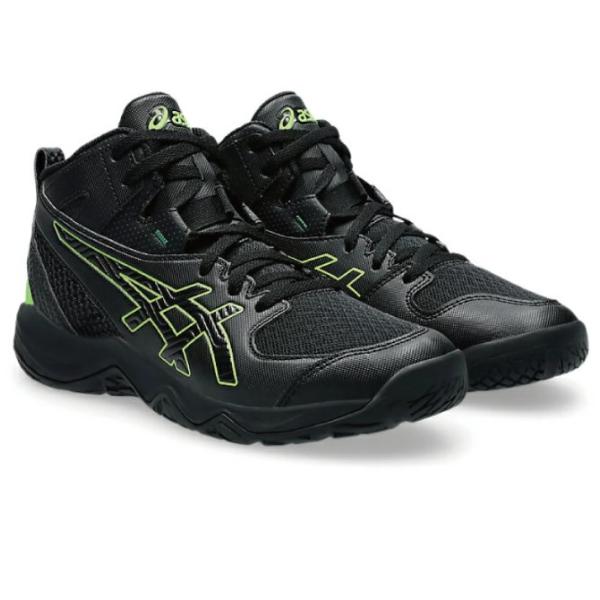 ■メーカー名：asics（アシックス）■品名 ：アシックス DUNKSHOT MB 10■品番:1064A019-001■カラー：Black/Green Gecko■アッパー：人工皮革＋合成繊維■アウトソール：ゴム底■幅：STANDARD■...