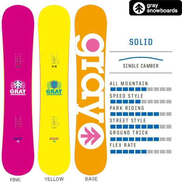 17-18GRAY SNOWBOARD SOLID グレイスノーボード :18GRAY-SOLID