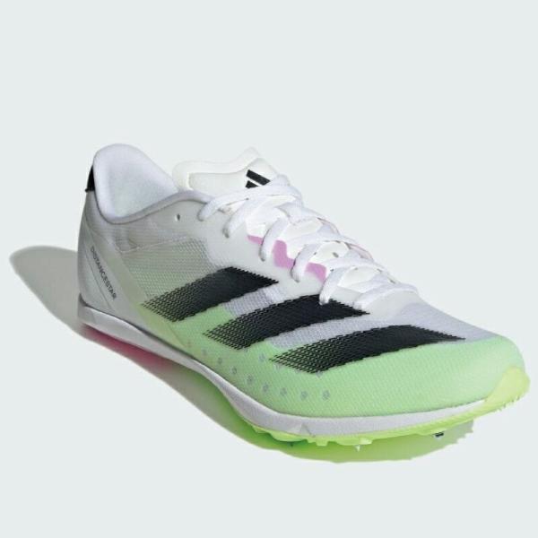 ■メーカー名：adidas（アディダス）■品名 ：アディダス ディスタンススター■品番：IG7445■カラー：フットウェアホワイト/コアブラック/グリーンスパーク■サイズ：25.0cm〜28cm■対応種目：400m〜5000m■対応トラック...