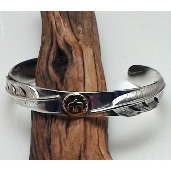 シルバー925素材　イーグルバングル　925 フェザーバングル フェザーバングル イーグルバングル シルバー925 シルバーバングル