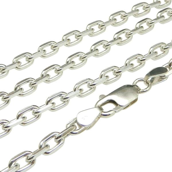 ネックレス メンズ シルバー925 あずきチェーン 6mm 60cm 極太 ネックレス メンズ シルバー925 あずきチェーン 6mm 60cm 極太