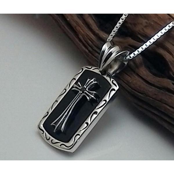 オニキスプレートとブラックジルコニアクロスのネックレスシルバー925 メンズネックレス シルバー925 メンズアクセサリー シルバーネックレス Pg221vt 100点市場 通販 Yahoo ショッピング