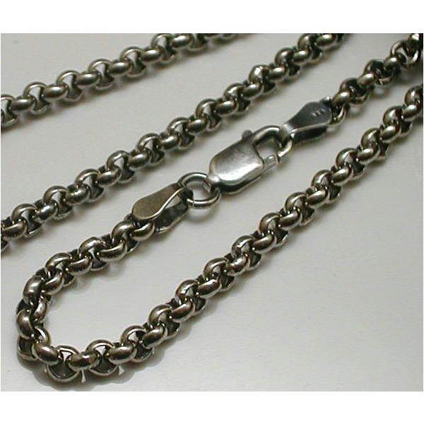S24ロールチェーン3.0mm60cm シルバーネックレス S24ロールチェーン3.0mm60cm シルバーネックレス