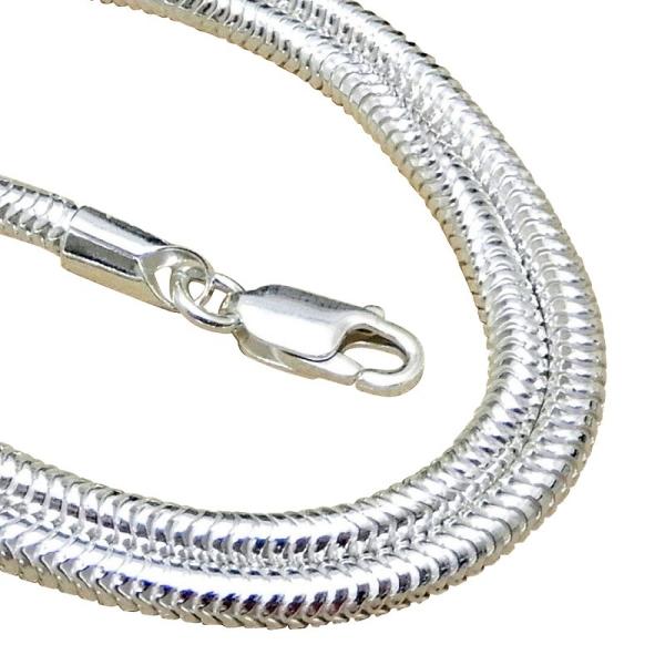 ネックレス メンズ シルバー925 スネークチェーン 60cm2mm 蛇革の質感 激レア スネーク ネックレス チェーン だけ へび ヘビ シルバーチェーン