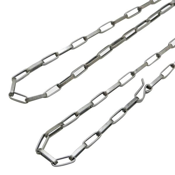 太い 燻し加工 ネックレス メンズ チェーン シルバー925 ホピ族 3.3mm