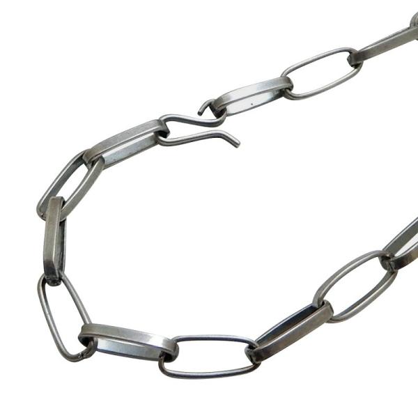 太い 燻し加工 ネックレス メンズ チェーン シルバー925 ホピ族 4.5mm