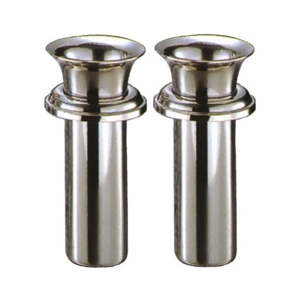 中入れツバ付ステンレス花立 48mm 小 (W-48小)
