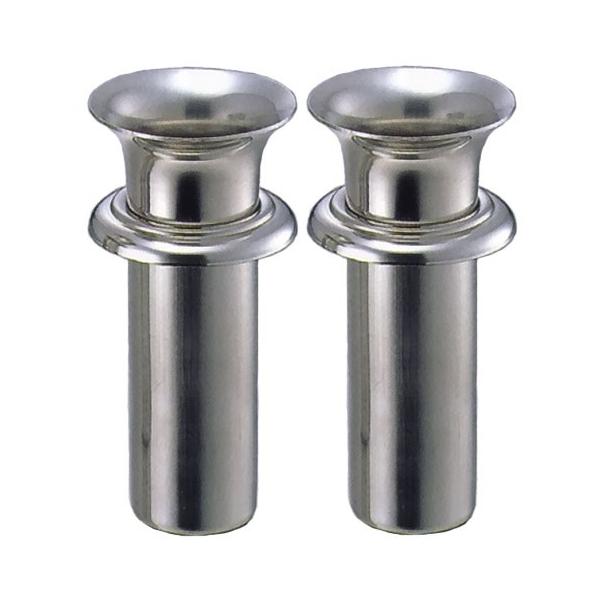 中入れツバ付ステンレス花立 48mm 小 (N-48小)