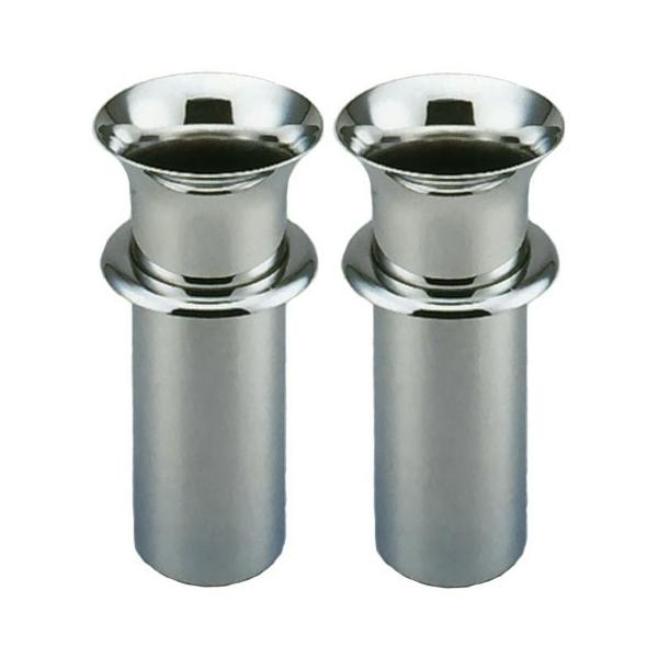 中入れツバ付ステンレス花立 89mm
