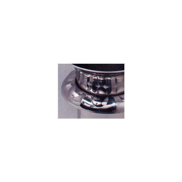 中入れツバ付ステンレス花立（模様シリーズ） 59mm MS