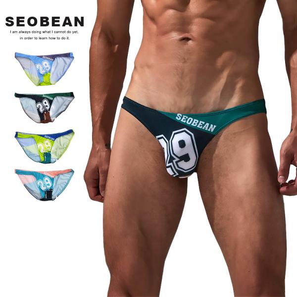 SEOBEAN セビン ナンバリング 競パン ビキニ ローライズ M-XL