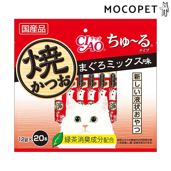 INABA ちゅ〜る 焼かつおちゅーるタイプ まぐろミックス味 12g INABA ちゅ〜る 焼かつおちゅーるタイプ まぐろミックス味 12g