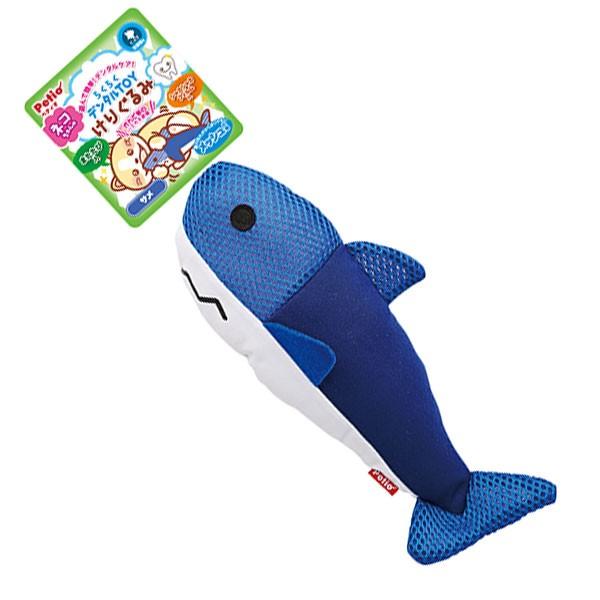 他サイト： [ペティオ]Petio らくらくデンタルTOY けりぐるみ サメ 4903588251979 #w-146355の商品画像