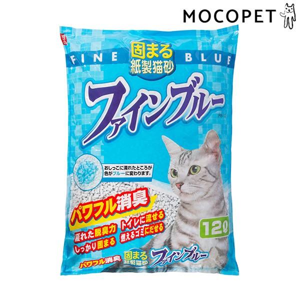 固まる紙製猫砂 ファインブルー 12l 猫砂 トイレ 常陸化工 W 00 00 W 00 00 モコペット 通販 Yahoo ショッピング
