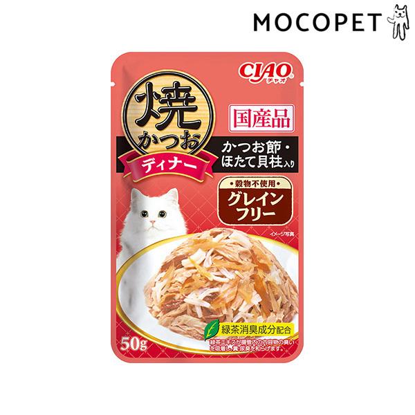 チャオ]CIAO 焼かつおディナー グレインフリー かつお節・ほたて