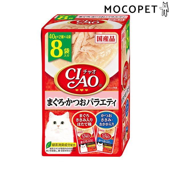 チャオ]CIAO パウチ まぐろ・かつおバラエティ 40g×8袋 グロッサリー