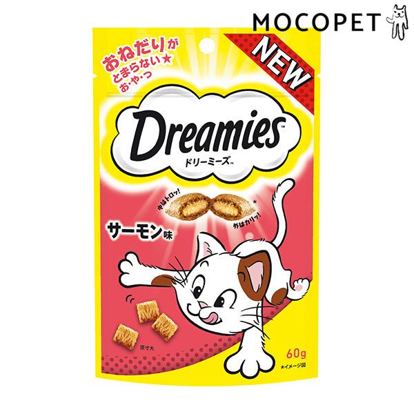 他サイト： [ドリーミーズ]Dreamies サーモン味 60g グロッサリーフード  おやつ 成猫用 猫  4902397865247 #w-168363-00-00の商品画像