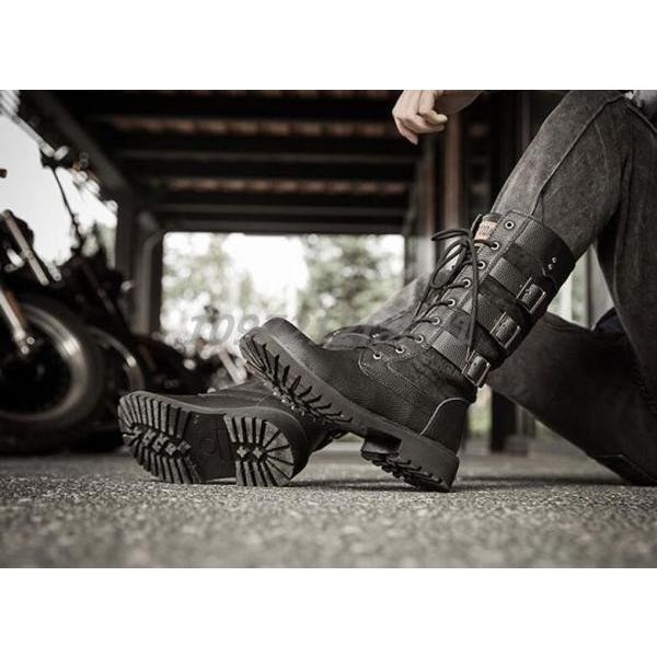 ミドルブーツ メンズ エンジニアブーツ ウエスタンブーツ ミリタリーブーツ Punk かっこいい ハイカットリベット お兄系 Nmdx Feel Home 通販 Yahoo ショッピング