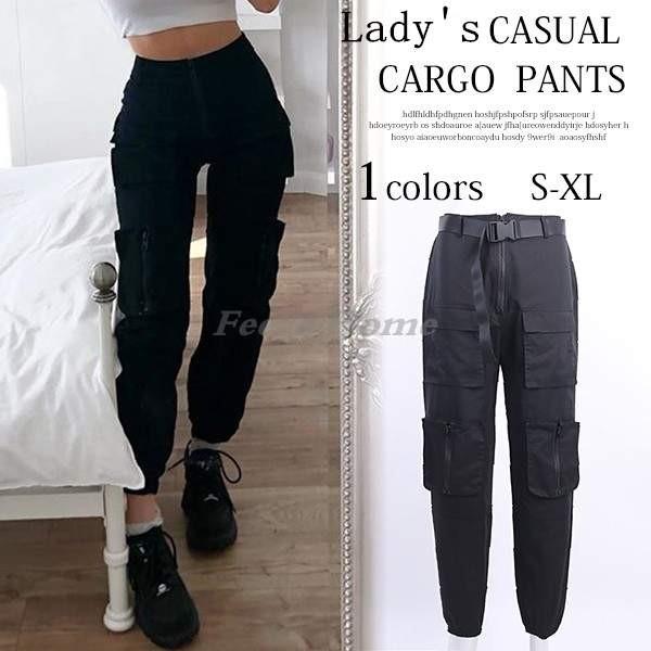 カーゴパンツ レディース ロング丈 ミリタリーパンツ ワークパンツ チノパン パンツ カジュアル ボトムス 大きいサイズあり Wllgzk Feel Home 通販 Yahoo ショッピング