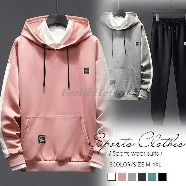 スウェット上下 セットアップ メンズ ジャージセットアップ 運動服 スポーツウェア トレーニングウェア 春秋 大きいサイズあり Ydftz Feel Home 通販 Yahoo ショッピング