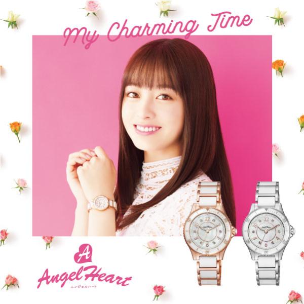 エンジェルハート Angelheart Tiny Charm 超目玉 ホワイト 腕時計 レディース スワロフスキー Tc19pg