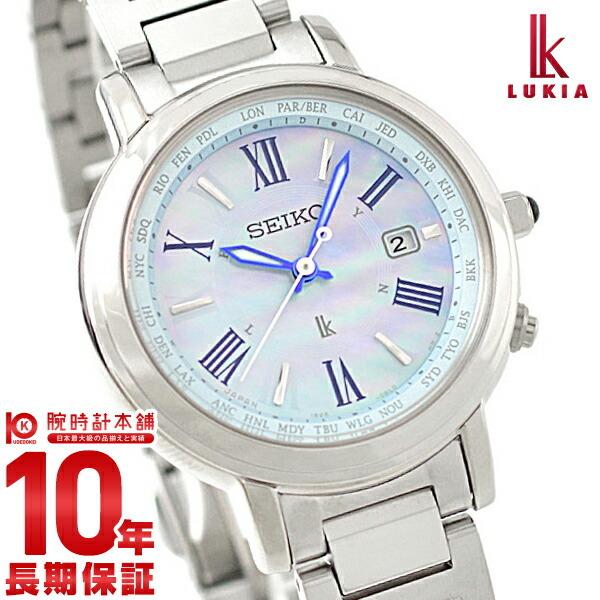 セイコー ルキア レディース 時計 ソーラー 電波 チタン ラッキーパスポート ワールドタイム Seiko Lukia Ssqv027 シェル 腕時計本舗 Paypayモール店 通販 Paypayモール