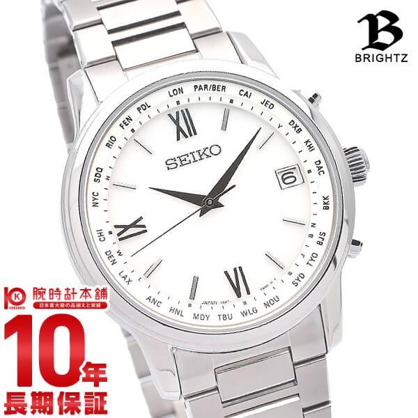 セイコー ブライツ 腕時計 メンズ 電波 ソーラー チタン ワールドタイム Seiko Brightz クラシック Sagz095 シルバー 腕時計本舗 通販 Yahoo ショッピング