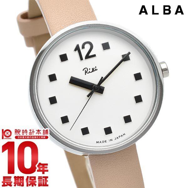 腕時計、アクセサリー レディース腕時計 セイコー アルバ 腕時計 レディース 防水 革ベルト リキ Riki SEIKO ALBA AKQK460 ベージュ