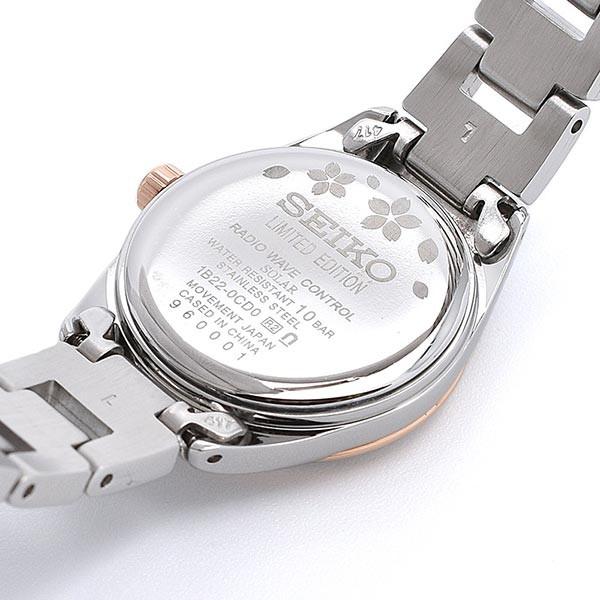 セイコー セレクション 腕時計 レディース ソーラー 電波 限定モデル Blooming Seiko Swfh108 時計 Sakura 豪華な ステンレス Selection ピンク