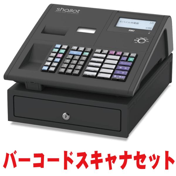 東芝テック レジスター MA-700-10 10部門タイプ ブラック バーコードスキャナセット