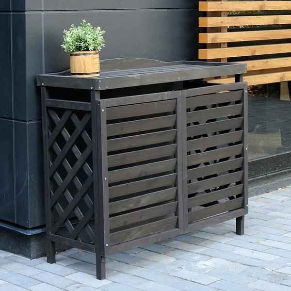 エアコン室外機カバー　逆ルーバータイプ　(YB-04-N001) ホワイト 室外機カバー 逆ルーバー エアコンカバー 室外機 エアコン YB-04