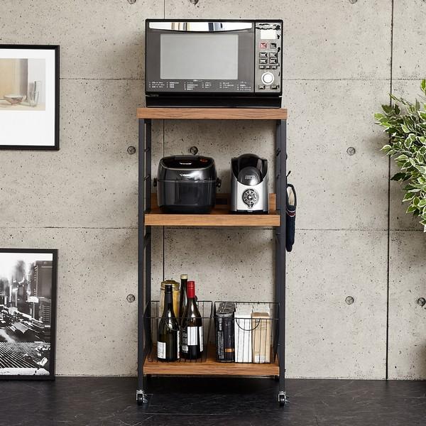 レンジ台(ブラウン）