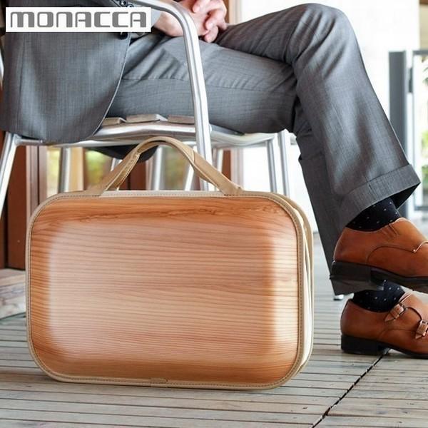 木のバッグ モナッカ monacca Roots Natural （プレーン） 木製