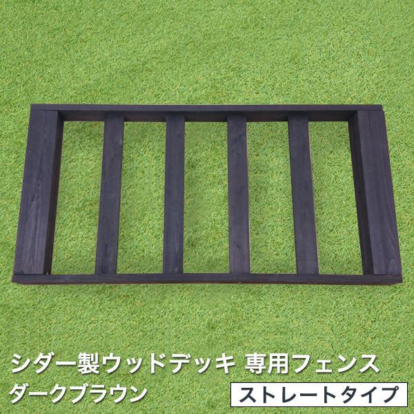 シダーの香りがお庭を包み込む、癒やしのウッドデッキ【7点セット用フェンス】です。■サイズ900×450×70mm■重量3.1kg■梱包サイズ940×460×80mm■セット内容ストレートフェンス×1枚キーワード：ウッドデッキ セット キット...