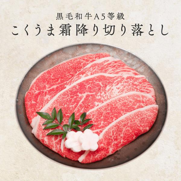 【期間限定】激安セール 5月末締め切り セゾンブシェ 黒毛和牛 A5等級 こくうま霜降り 切り落とし 200g