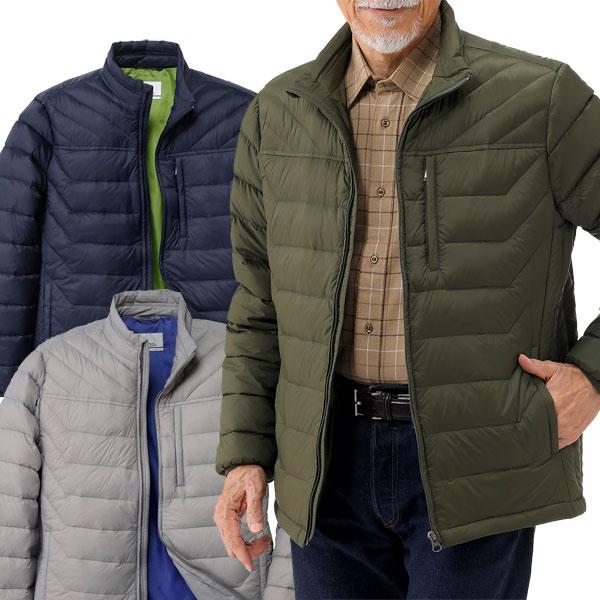 UNITED ユナイテッド はっ水軽量ダウンジャケット 内ポケット付 アウター インナー 秋冬 メンズ 40代 50代 60代 3U5-62820-HA UNITED ユナイテッド はっ水軽量ダウンジャケット 内ポケット付