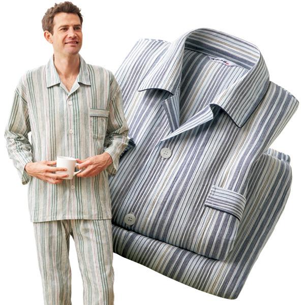 新品　日本製　播州織　無撚糸　無染色　パジャマ　ラベンダー　L imgrc0081242933.jpg