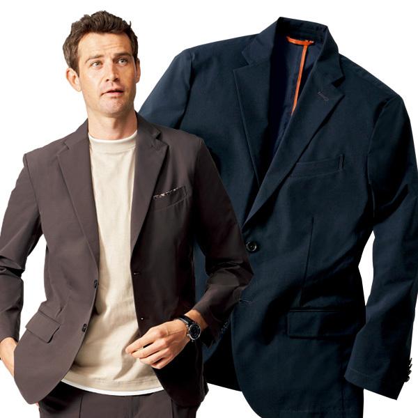 ジャケット メンズ シニア ソロテックス使用！大人の為の快適機能ジャケット（全2色） サマージャケット 紳士服 男性 ネイビー グレー 紺色 灰色 上着 背広 シニアファッション 50代 60代 70代 80代 父の日 お父さん 春夏　fri　p22571 ソロテックス使用 大人の為の快適機能ジャケット 暑い日でも快適