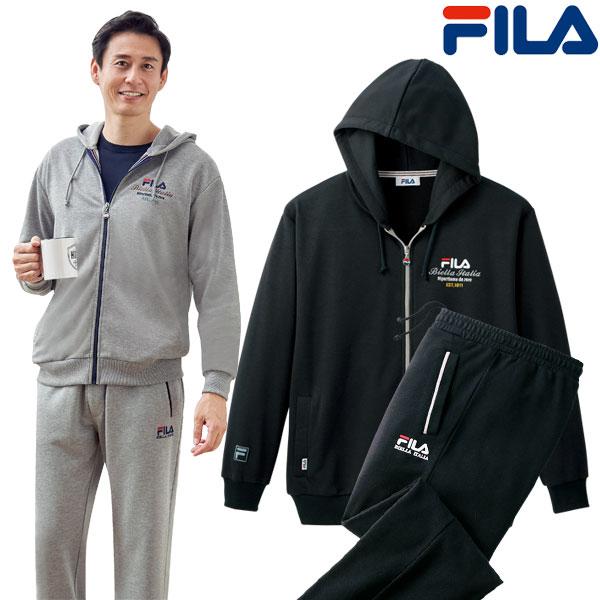 FILA フィラ パーカーパンツセット 選べる股下丈 くつろぎウェア